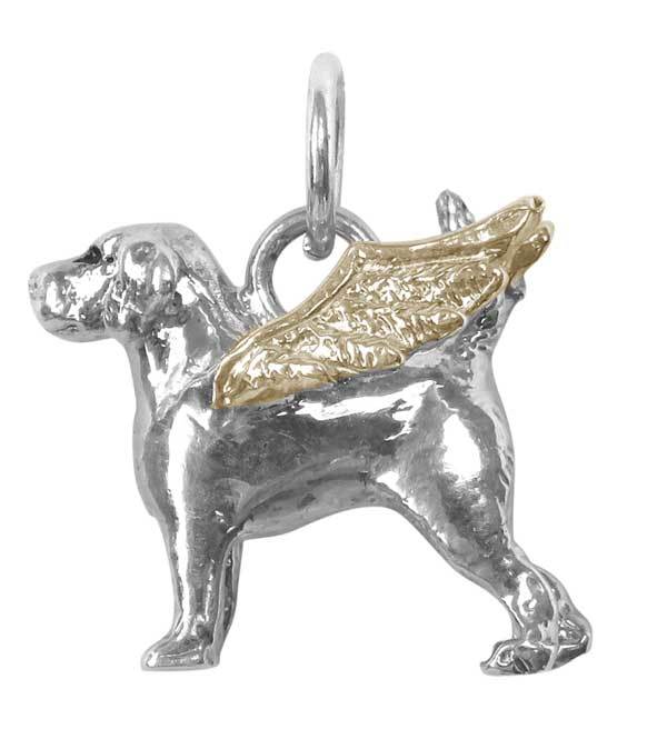 Beagle Angel Charm