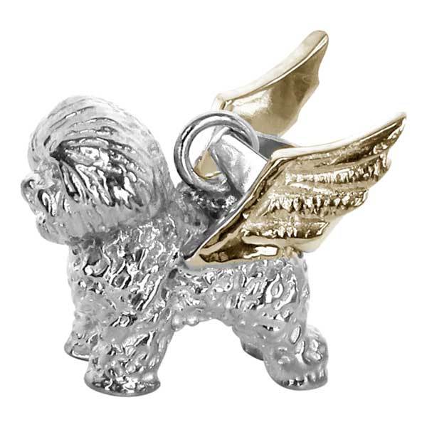 Bichon Frise Angel Charm