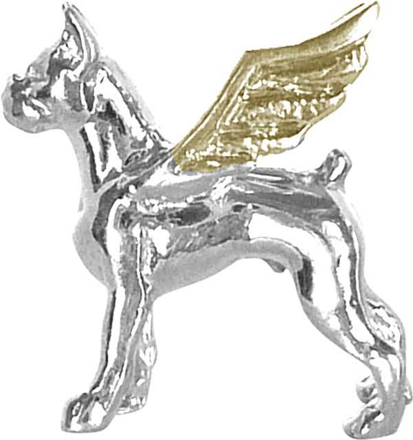 Boxer Angel Charm