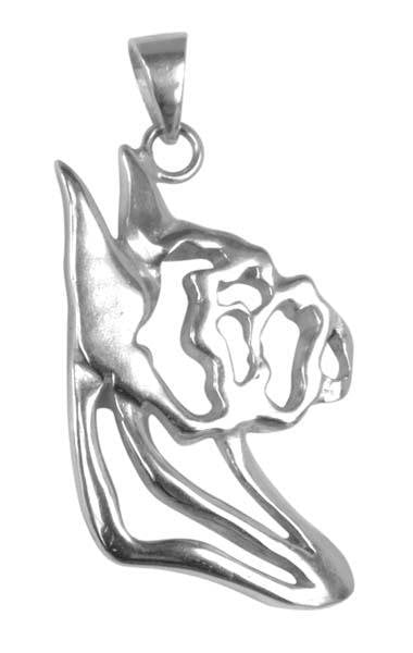 Boxer Sterling Silver Cut Out Pendants