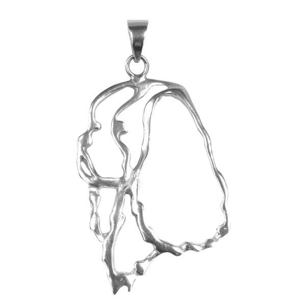 Cavalier King Charles Spaniel Sterling Silver Cut Out Pendants