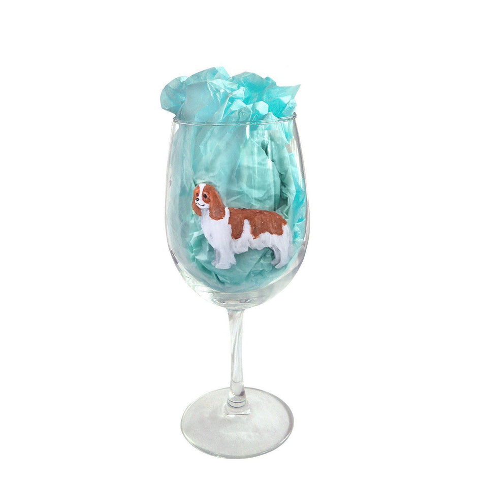 Hand-Painted Dog Breed Wine Glass - Herding Group