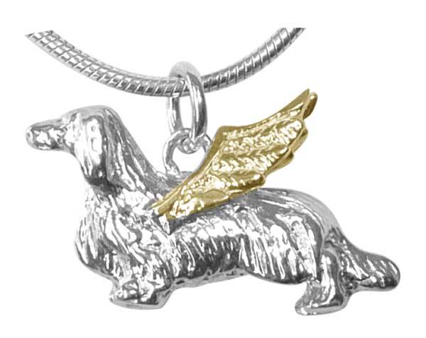 Dachshund, Longhaired, Angel Charm