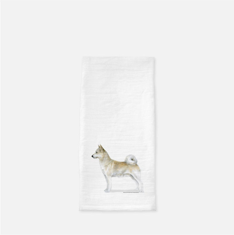 Norwegian Buhund Tea Towel