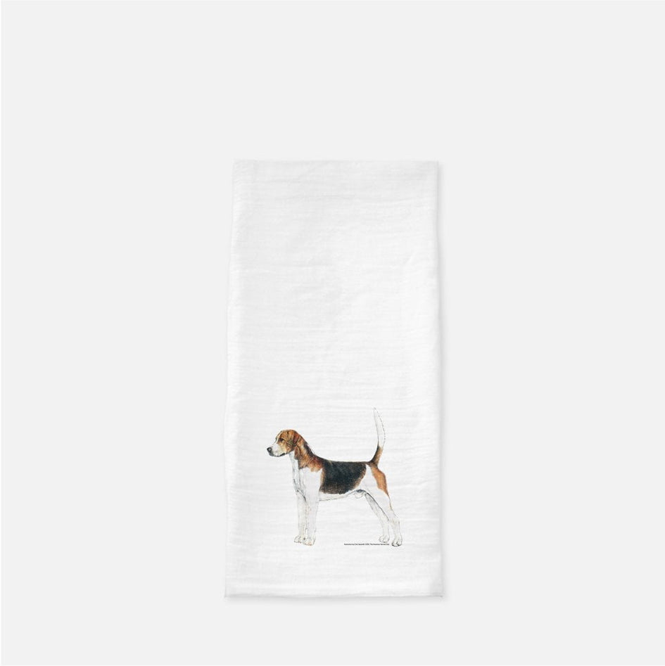 English Foxhound Tea Towel