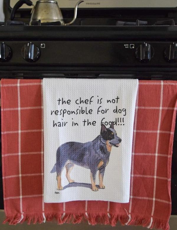 Boston Terrier Dish Towel