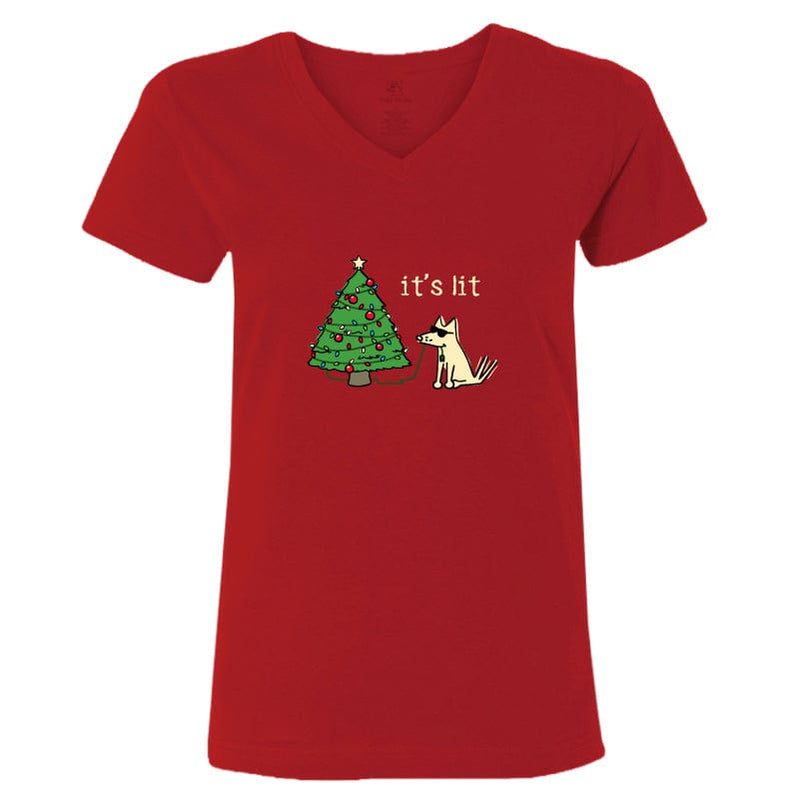 It's Lit - Ladies T-Shirt V-Neck