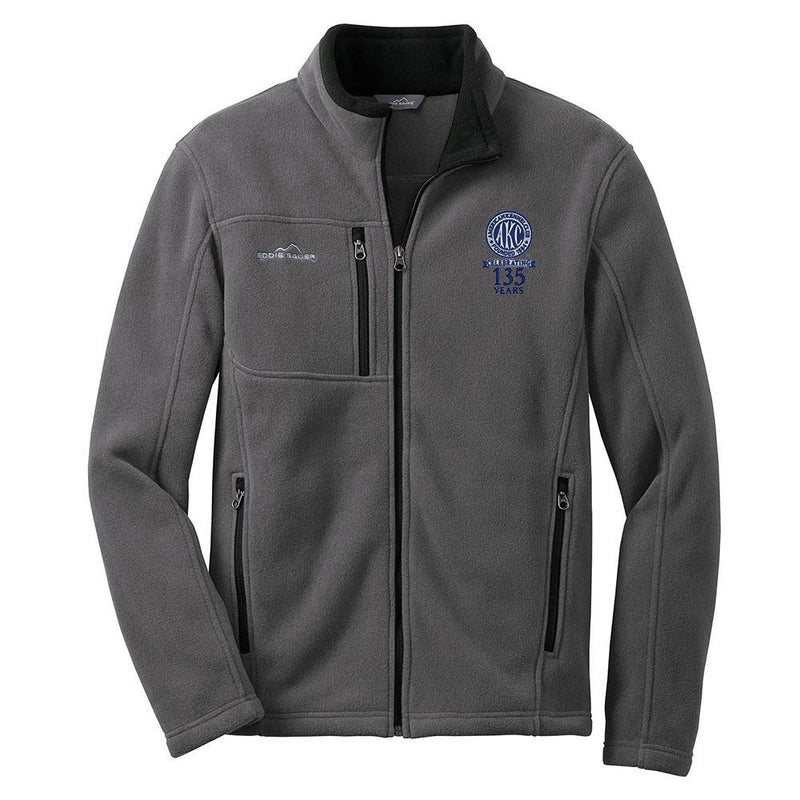 AKC 135th Anniversary Embroidered Mens Fleece Jacket