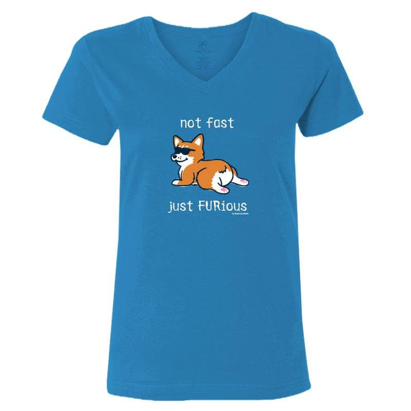 Not Fast, Just FURious - Ladies T-Shirt V-Neck
