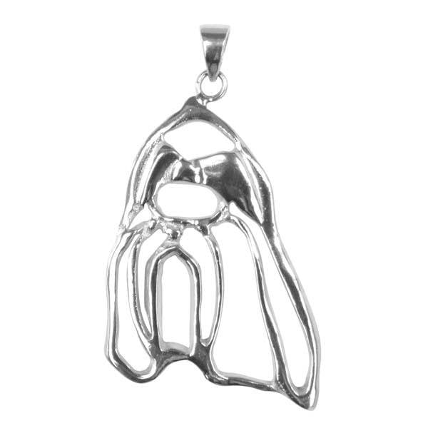 Shih Tzu Sterling Silver Cut Out Pendants
