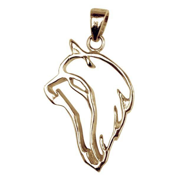 Silky Terrier 14K Gold Cut Out Pendant