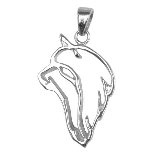 Silky Terrier Sterling Silver Cut Out Pendants