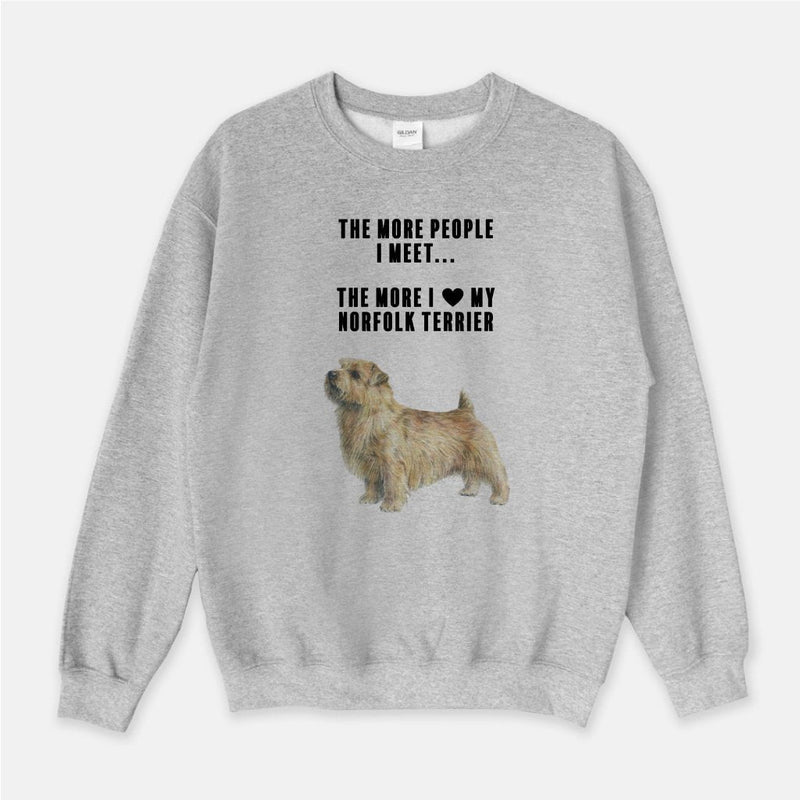 Norfolk Terrier Love Unisex Crew Neck Sweatshirt