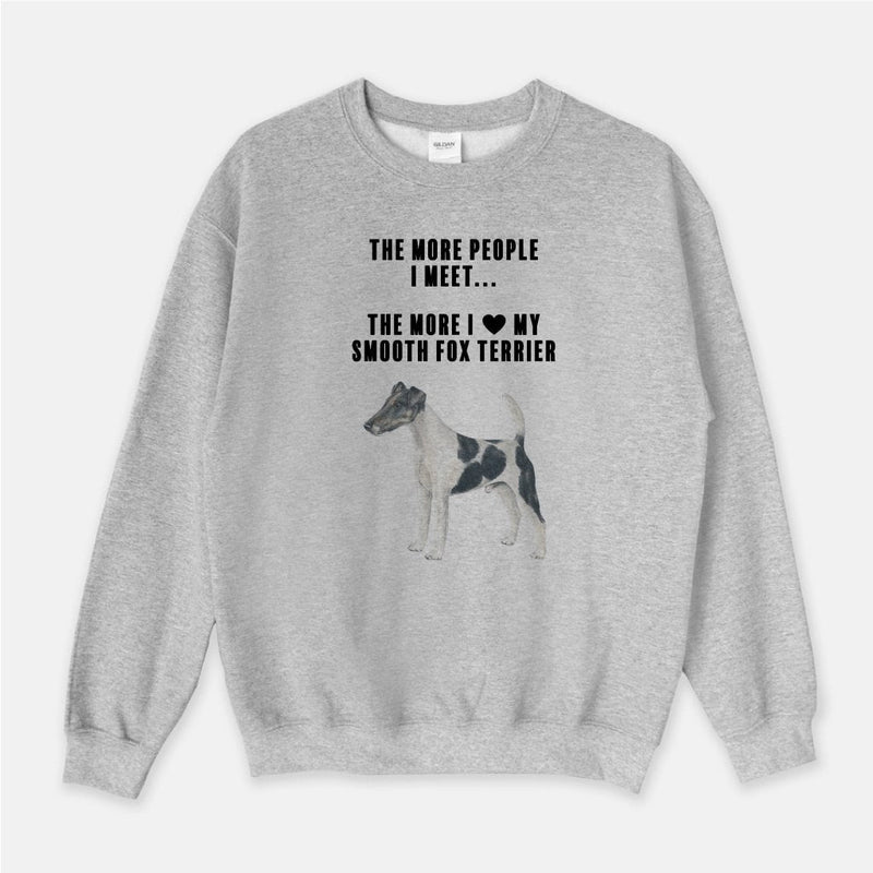 Smooth Fox Terrier Love Unisex Crew Neck Sweatshirt