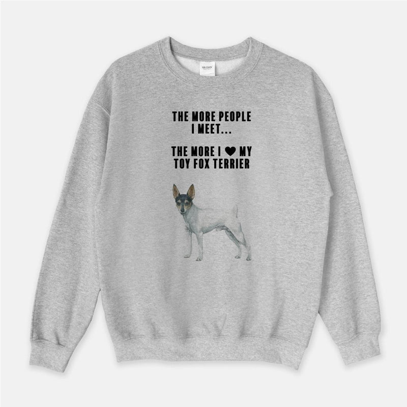 Toy Fox Terrier Love Unisex Crew Neck Sweatshirt