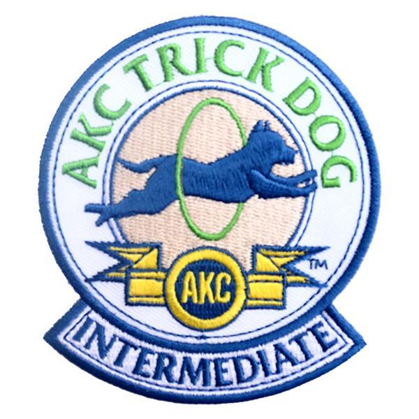 AKC Trick Dog Intermediate Patch 3.5" (shipping included)