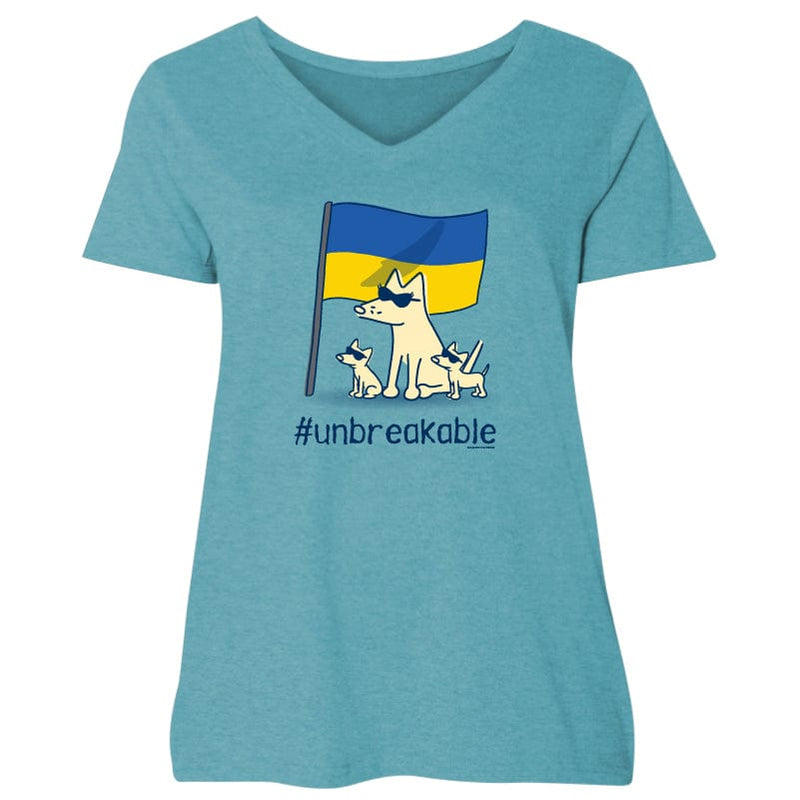 Unbreakable - Ladies Plus V-Neck Tee