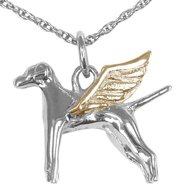 Vizsla Angel Charm