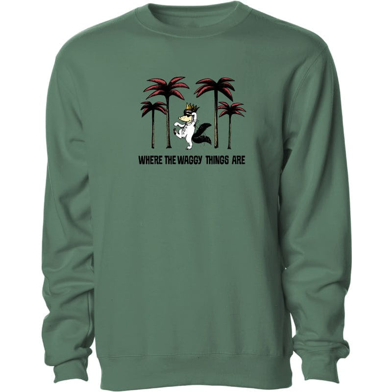 Where The Waggy Things Are - Crewneck Sweatshirt