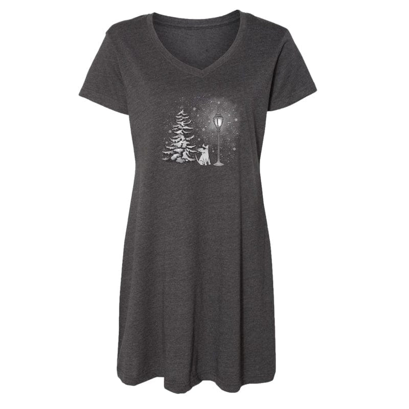Winter Lampost - Ladies Night T-Shirt