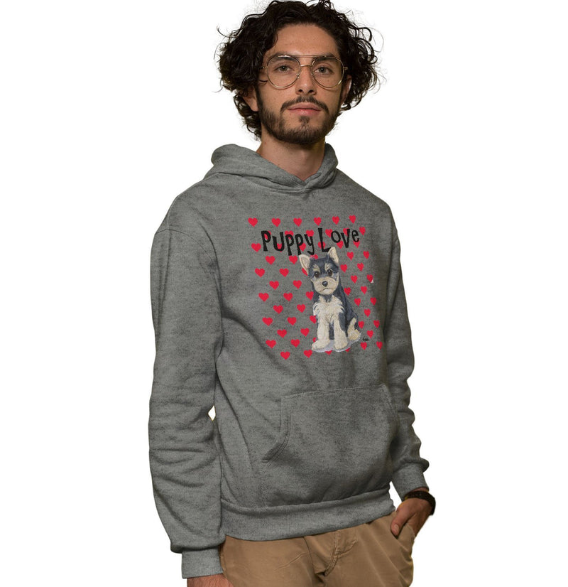 Yorkshire Terrier Puppy Love - Adult Unisex Hoodie Sweatshirt