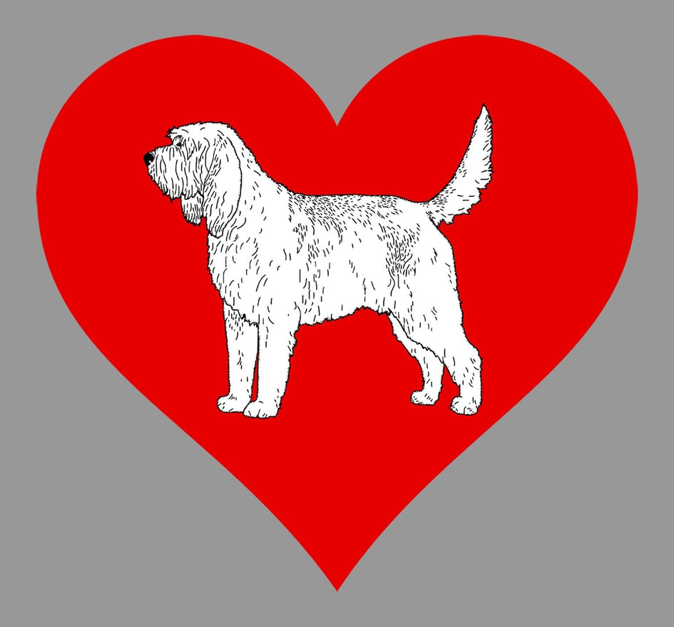 Otterhound on Heart Left Chest - Unisex Full-Zip Hoodie Sweatshirt