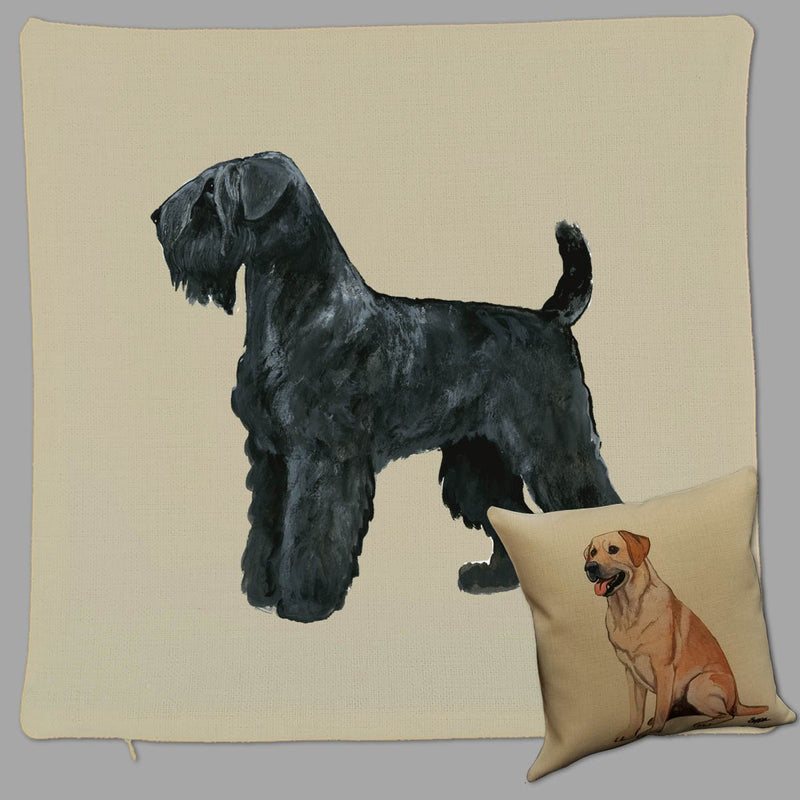 Black Russian Terrier Pillow Cover