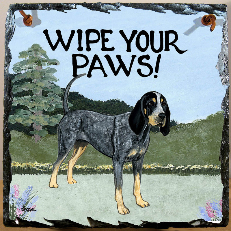 Bluetick Coonhound Slate Sign