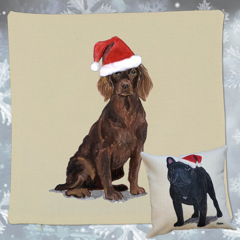 Boykin Spaniel Santa Pillow Cover