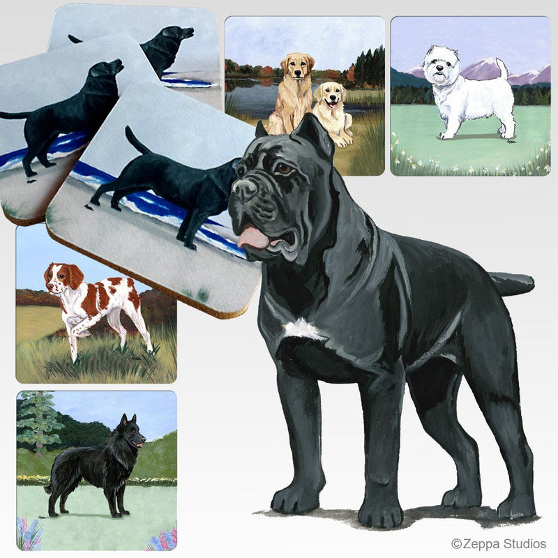Cane Corso Scenic Square Coaster