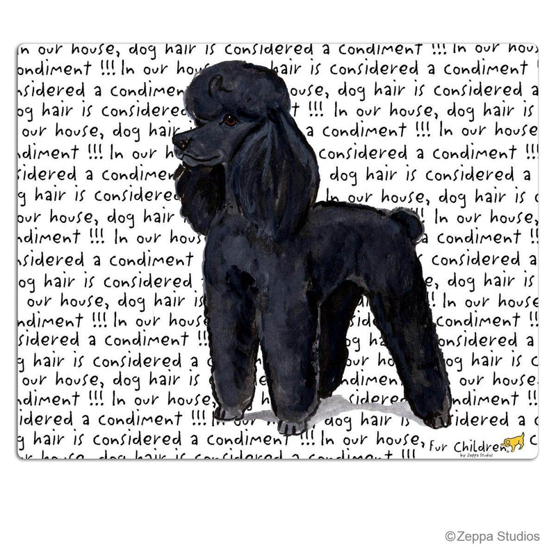 Poodle Black Cutting Board