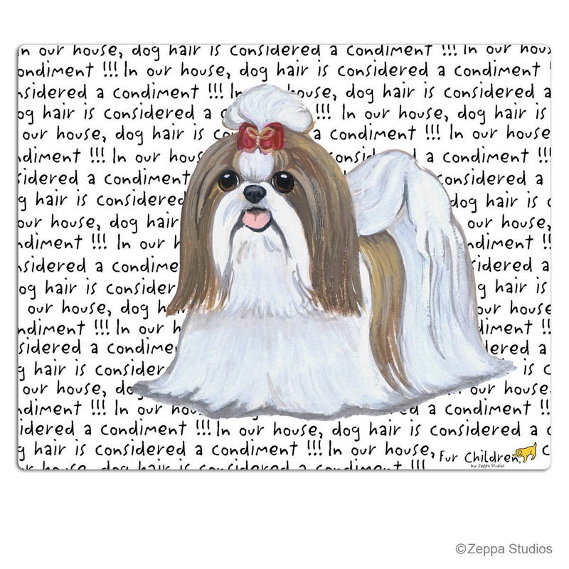 Shih Tzu, Tan and White Cutting Board