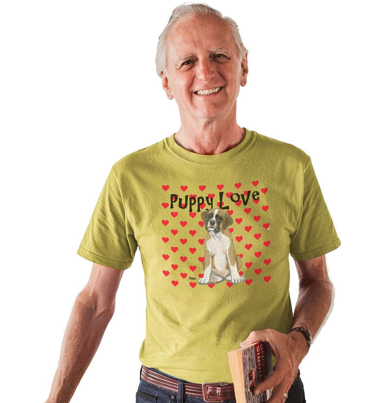 Boxer Puppy Love - Adult Unisex T-Shirt