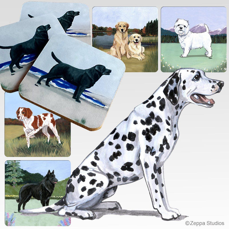 Dalmatian Scenic Square Coaster