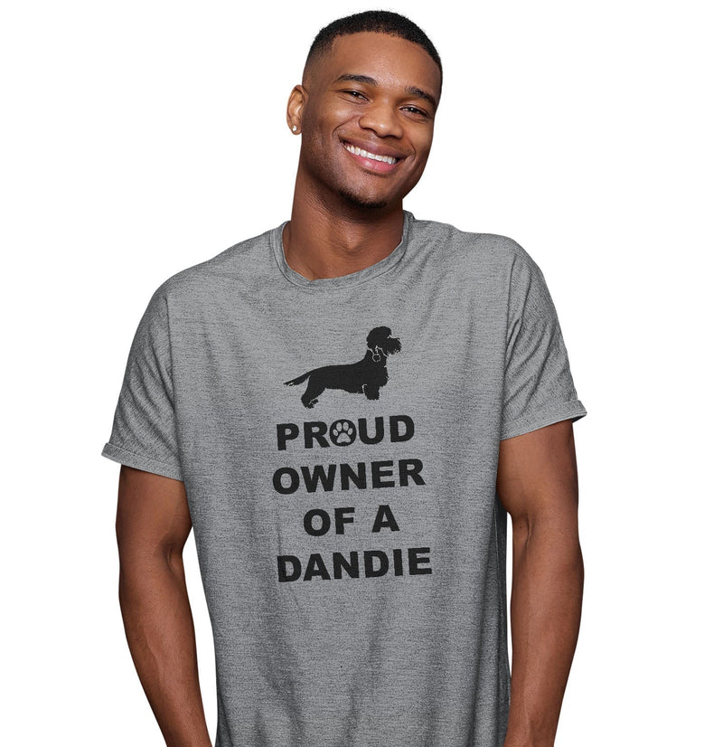 Dandie Dinmont Terrier Proud Owner - Adult Unisex T-Shirt