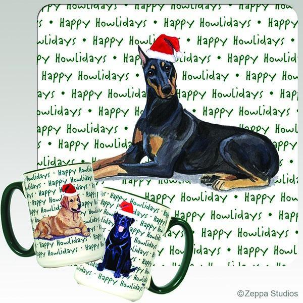 Doberman Pinscher Holiday Mug