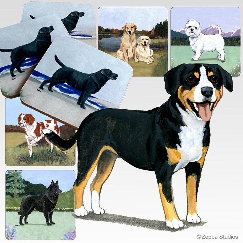 Entlebucher Mountain Dog Scenic Square Coaster