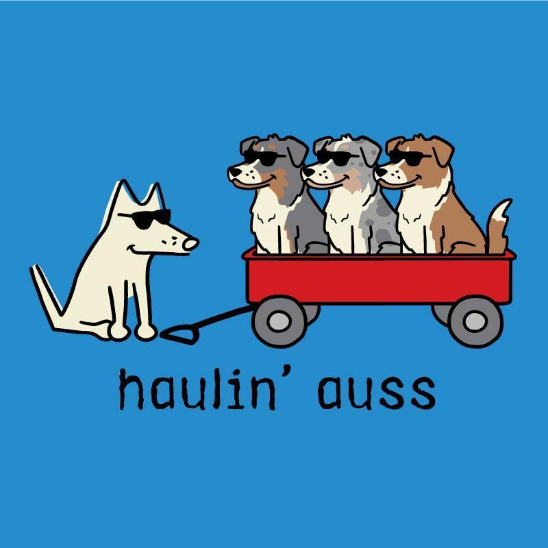 Haulin' Auss - Canvas Tote - Teddy the Dog T-Shirts and Gifts