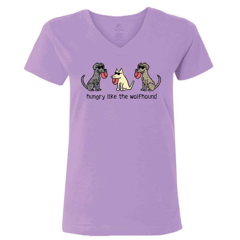 Hungry Like The Wolfhound - Ladies T-Shirt V-Neck