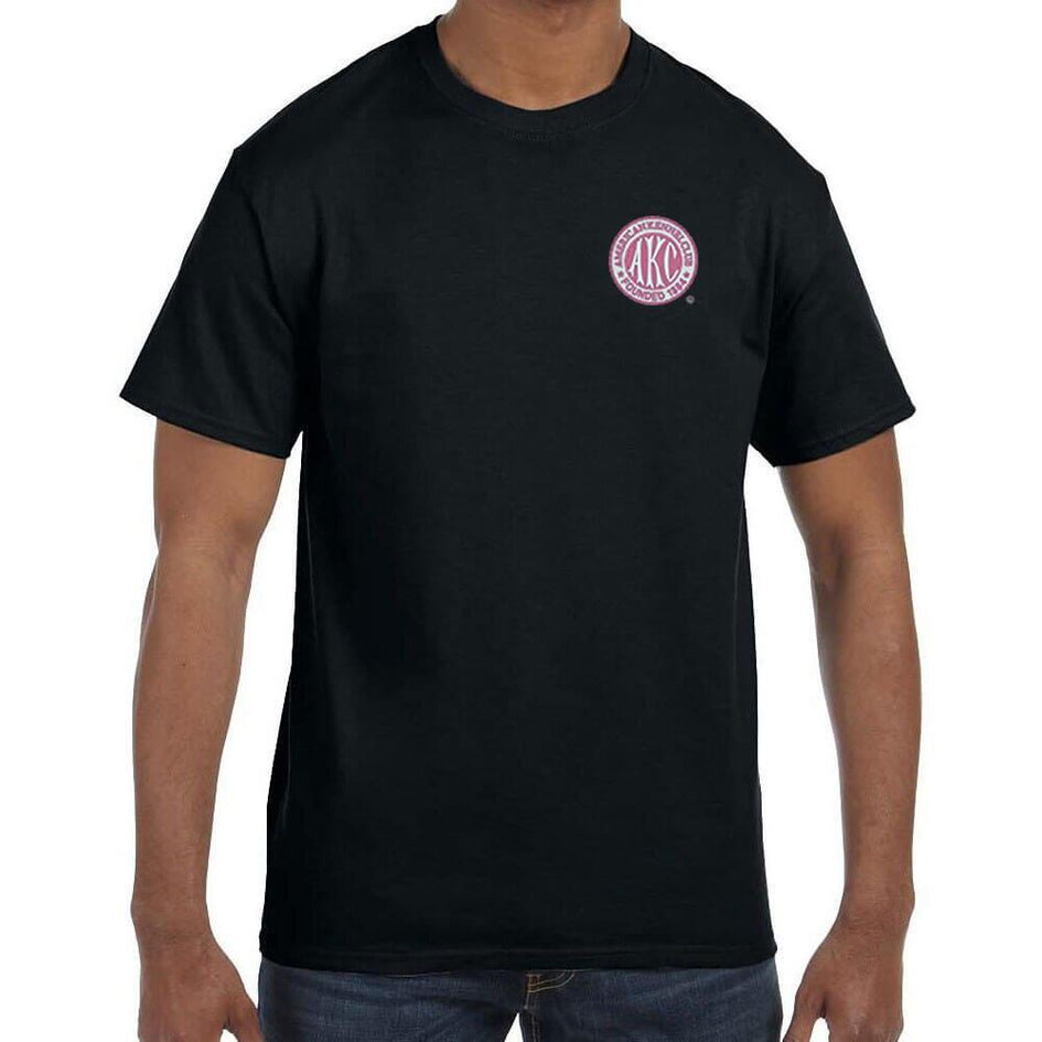 AKC Breast Cancer Awareness Embroidered Mens T-Shirt