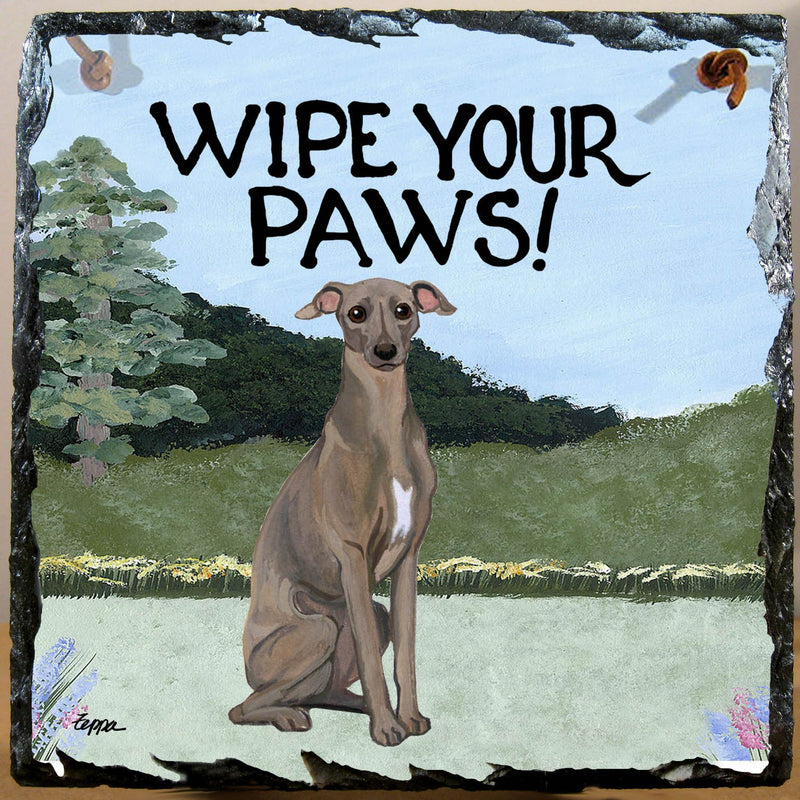 Italian Greyhound Slate Sign