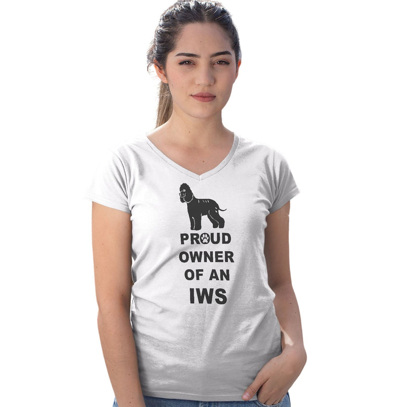Irish Water Spaniel Proud Owner - Women's V-Neck T-Shirt