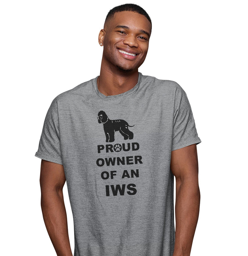 Irish Water Spaniel Proud Owner - Adult Unisex T-Shirt