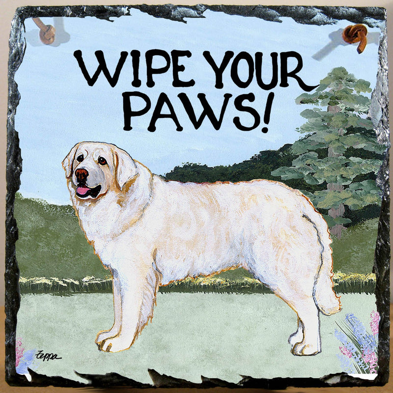 Kuvasz Slate Sign