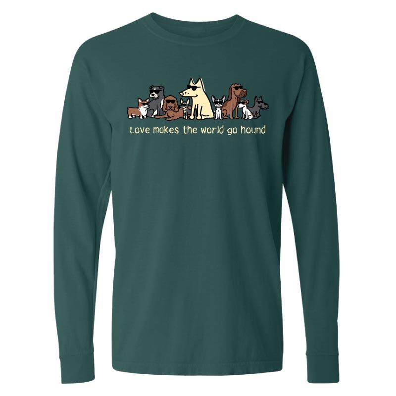 Love Makes The World Go Hound - Classic Long-Sleeve Shirt
