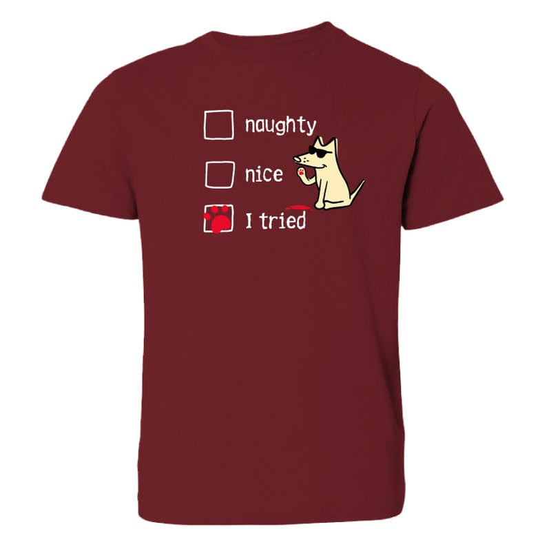 Naughty Nice I Tried - Youth Short Sleeve T-Shirt