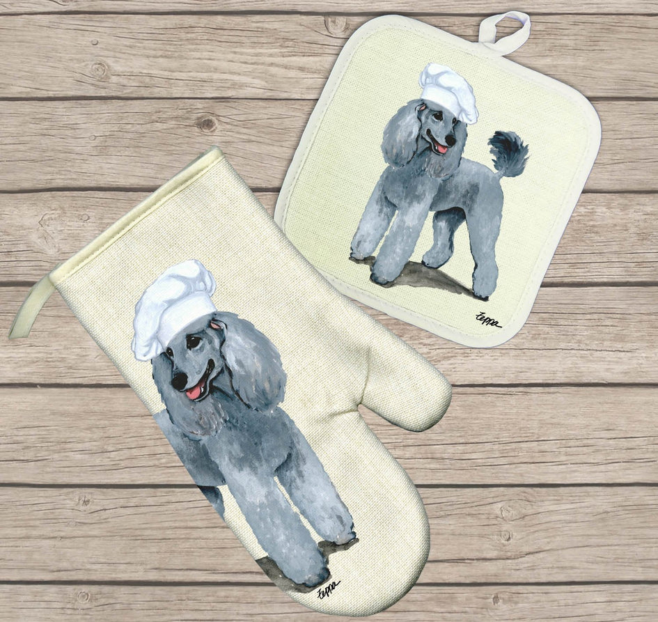 Poodle Oven Mitt and Pot Holder