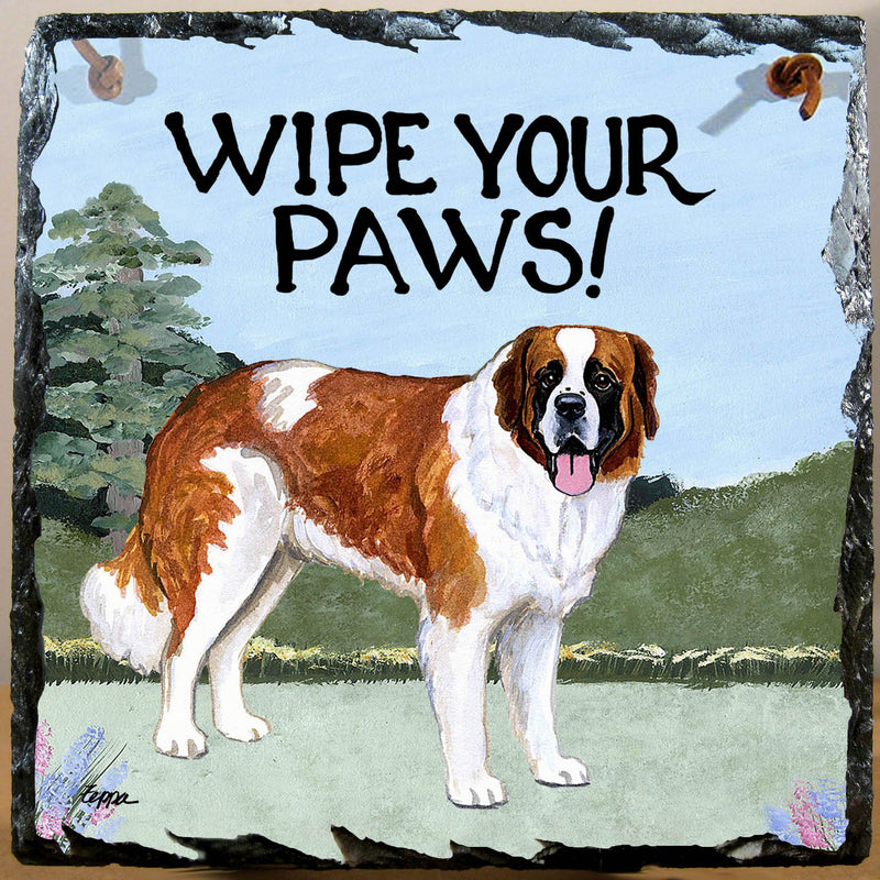 Saint Bernard Slate Sign