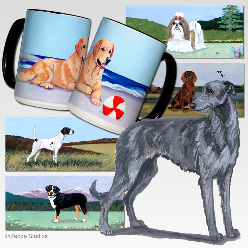 Scottish Deerhound Scenic Mug