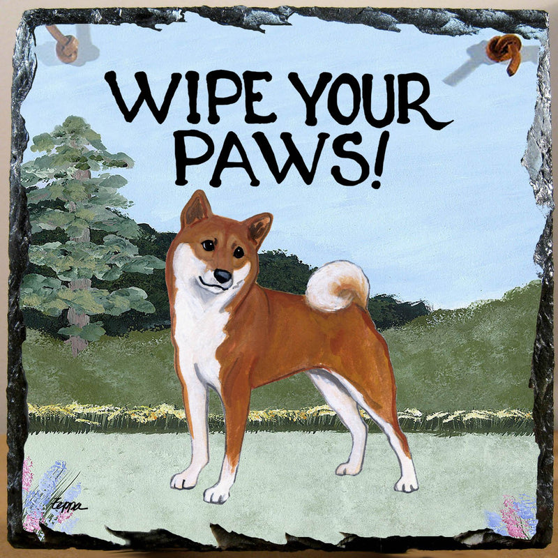 Shiba Inu Slate Sign